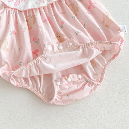 Bunny Rabbit Ribbon Romper