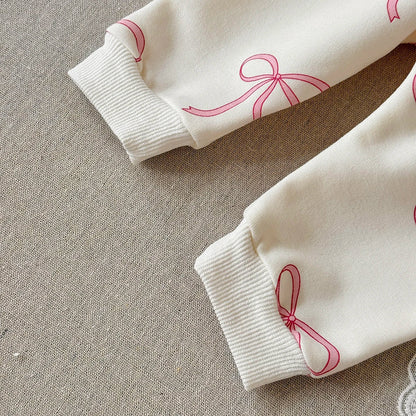 Bow Print Jogger Set
