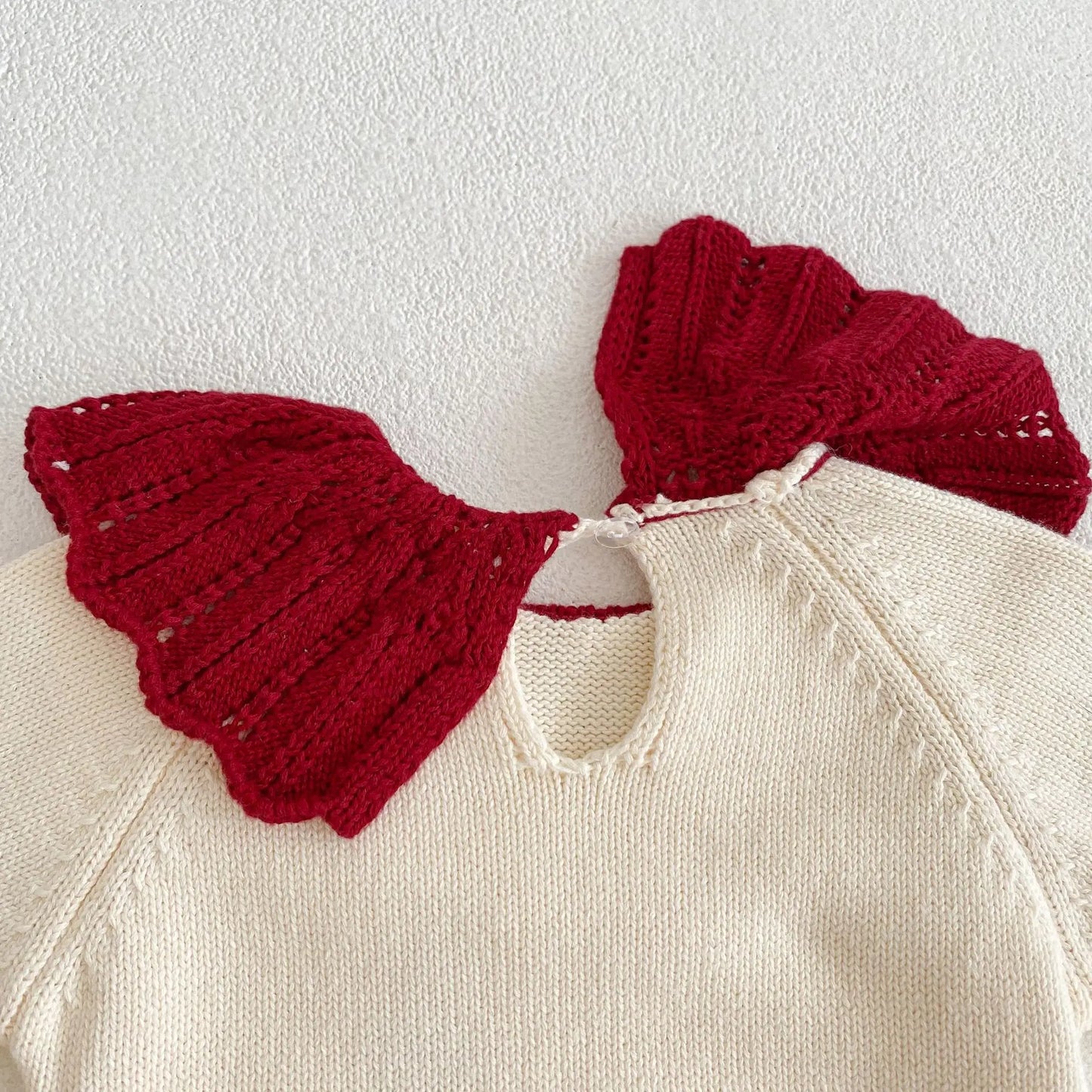 Floral Embroidered Lotus Knit Set