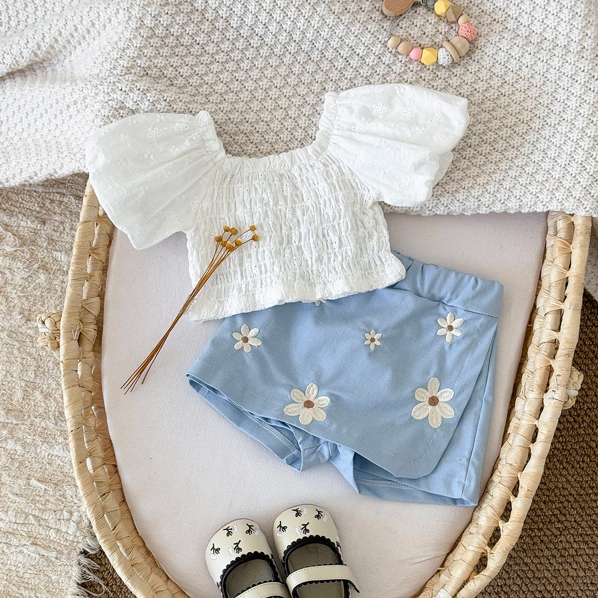 Flower Patchwork Skirt Set