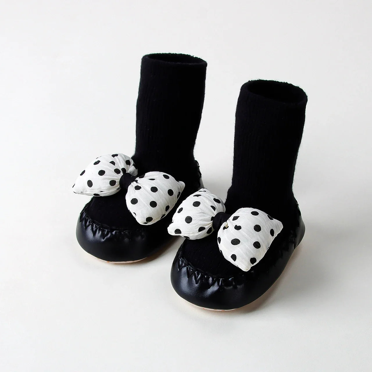 Contrast Bow Walker Shoes