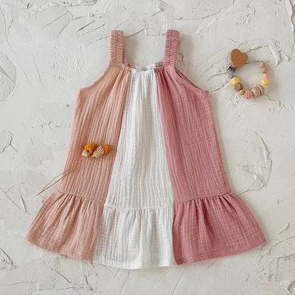 TriColor Cotton Dress