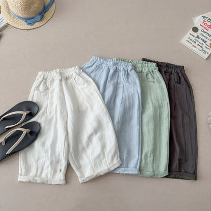 Cotton Linen Slacks Pants