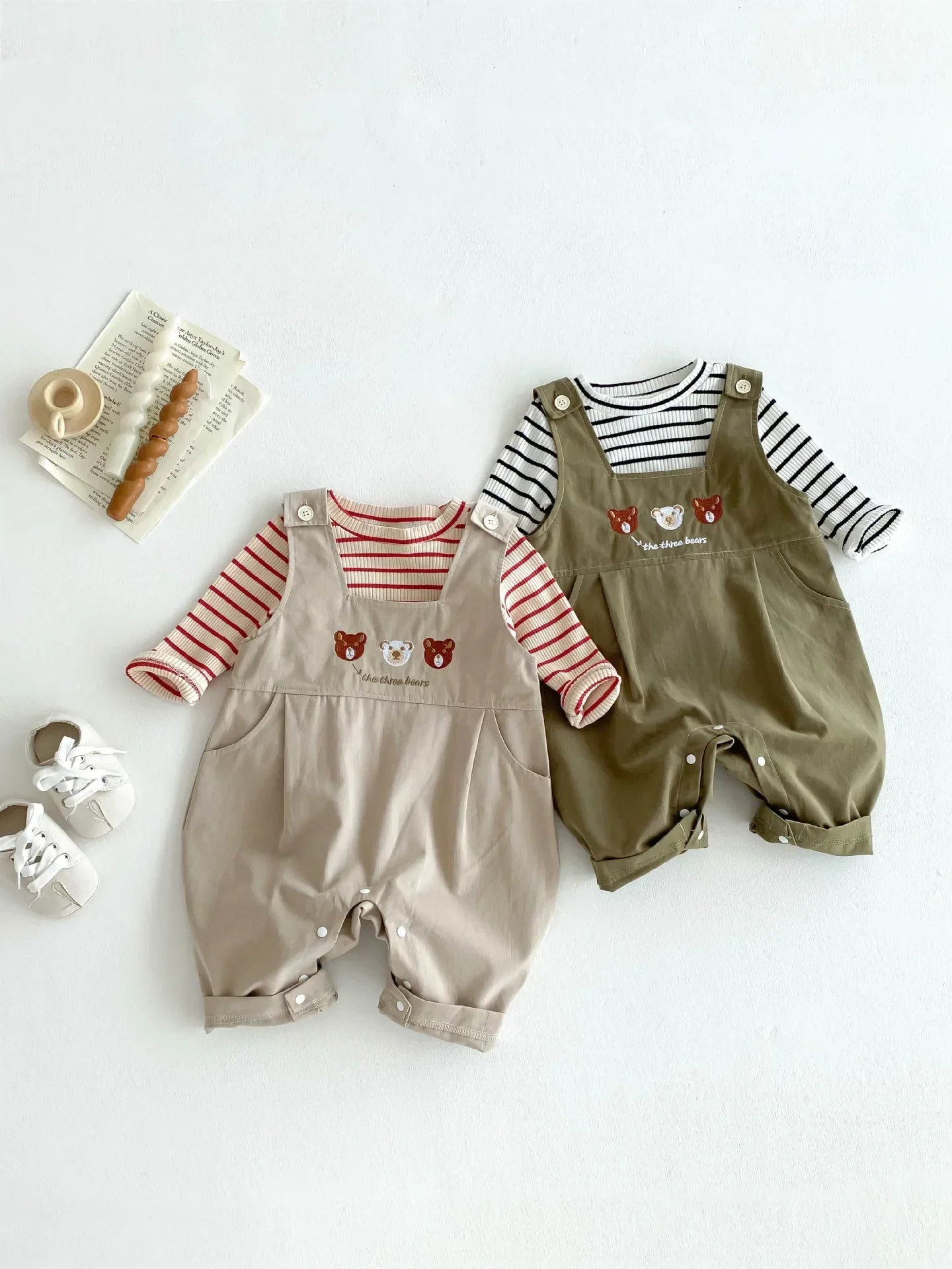 Stripe Top Jumpsuit Overalls