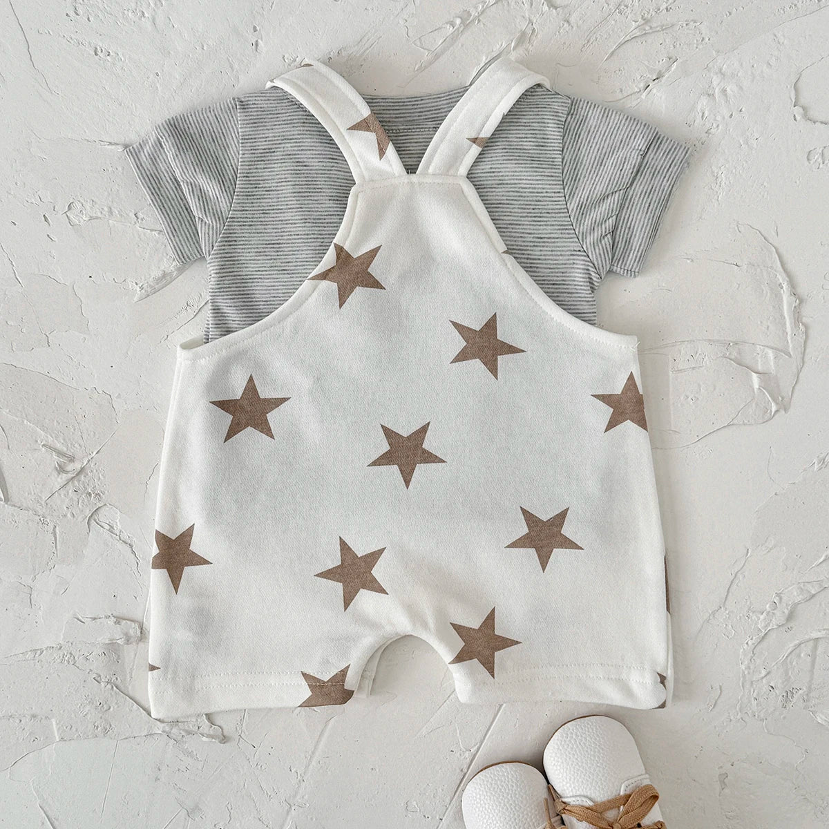 Star Suspender Jumpsuit Set