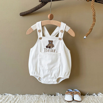 Corduroy Teddy Bear Romper