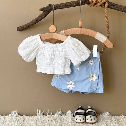 Flower Patchwork Skirt Set