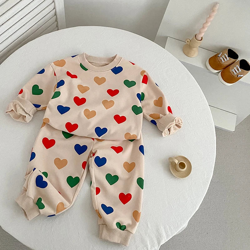Heart Print Love Lounge Set