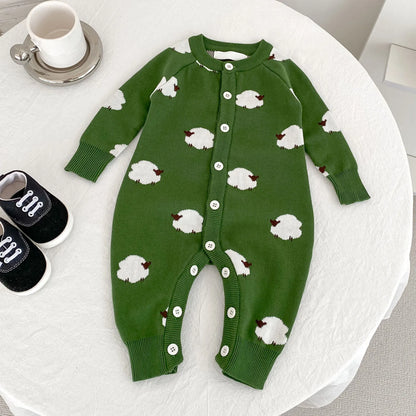 Knitted Sheep Romper