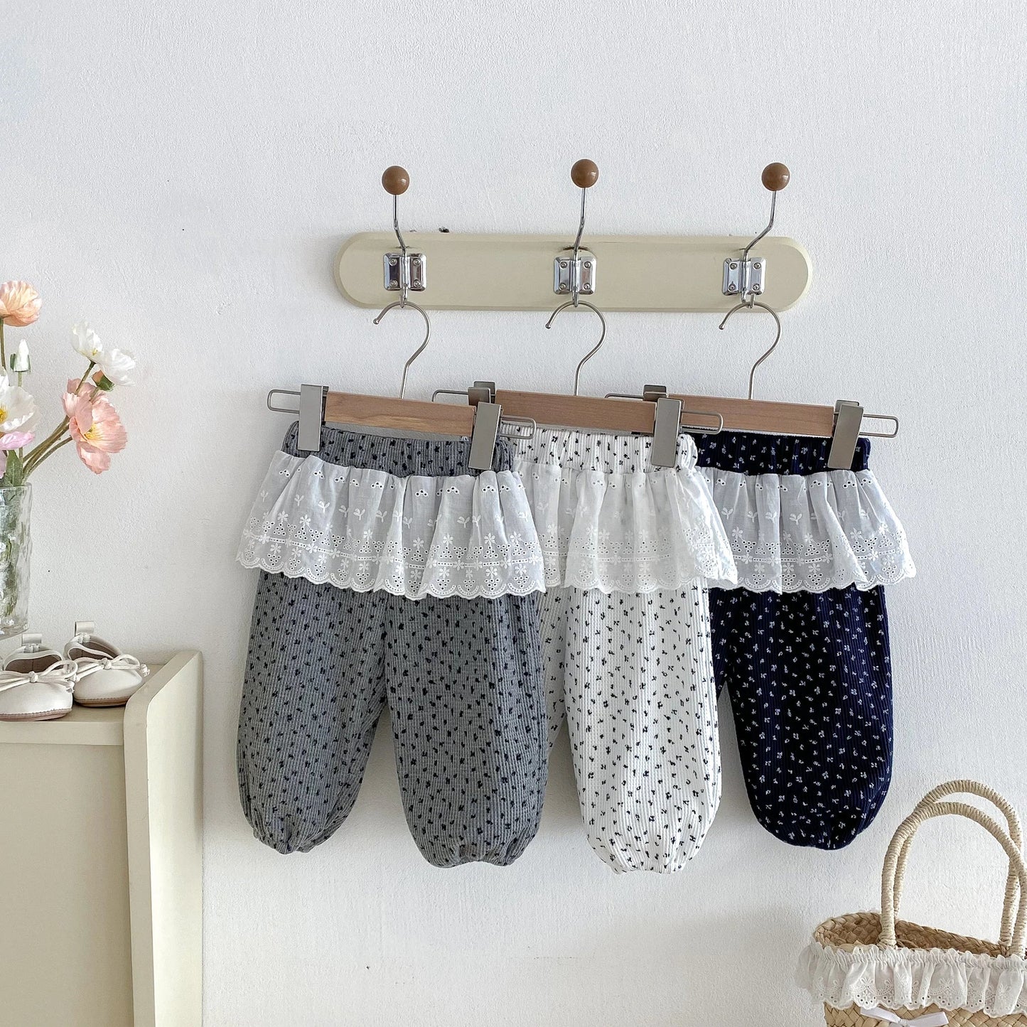 Lace Ruffle Lounge Pants