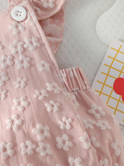 Flower Print Honey Jumpsuit Set