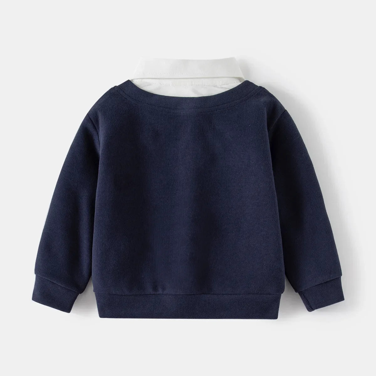 Faux Shirt Neck Sweatshirt