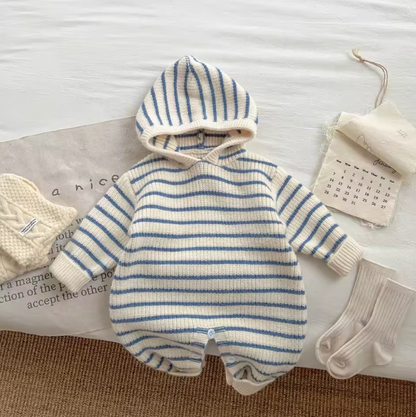 Stipe Knit Jumpsuit
