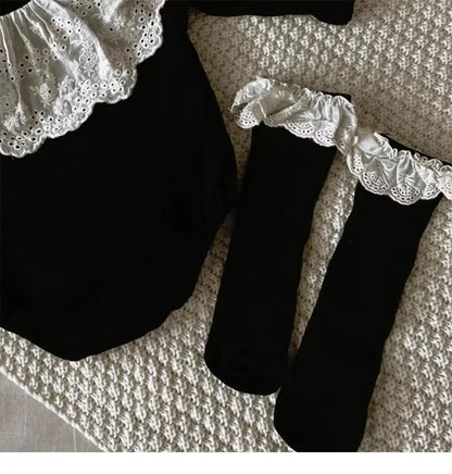 Eyelet Collar Romper