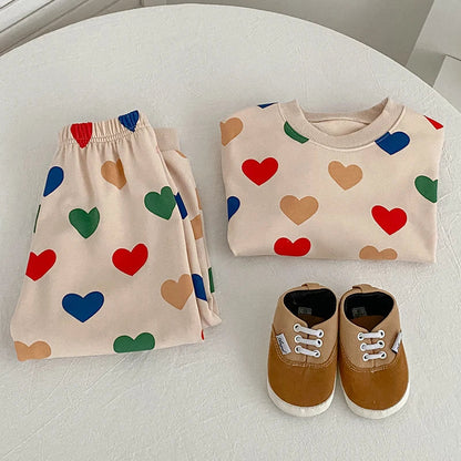 Heart Print Love Lounge Set