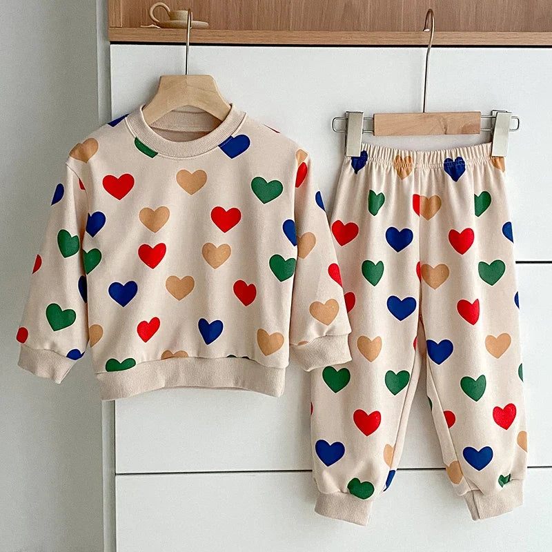 Heart Print Love Lounge Set
