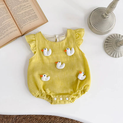 3D Love Duck Romper