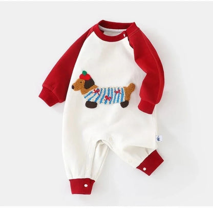 Dog Patch Color Block Jumpsuit