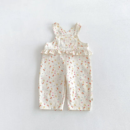 Cartoon Print Suspender Jumpsuit