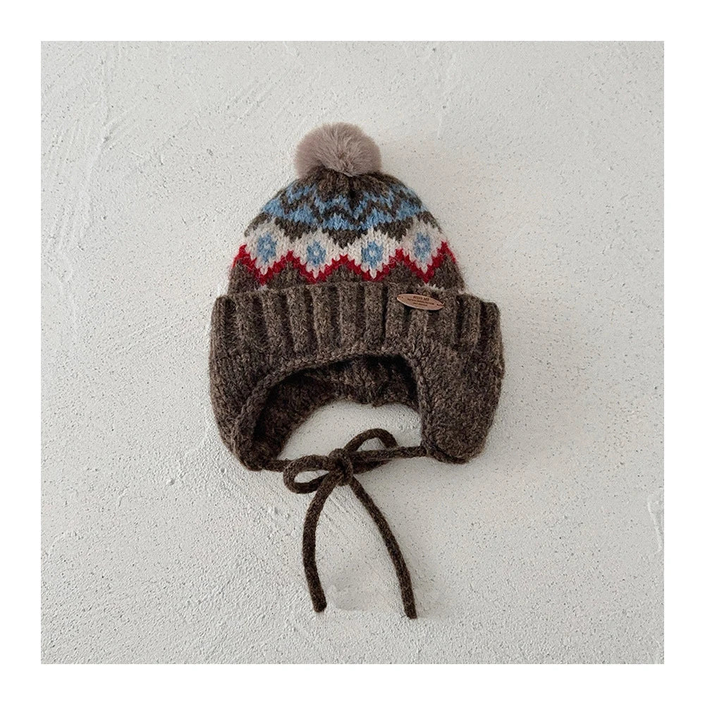 Diamond Grid Fleece Hat