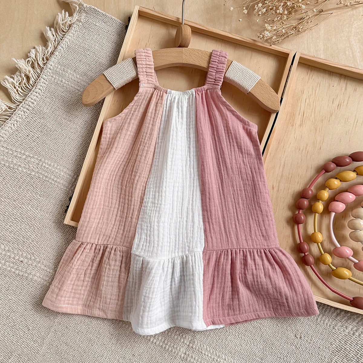 TriColor Cotton Dress