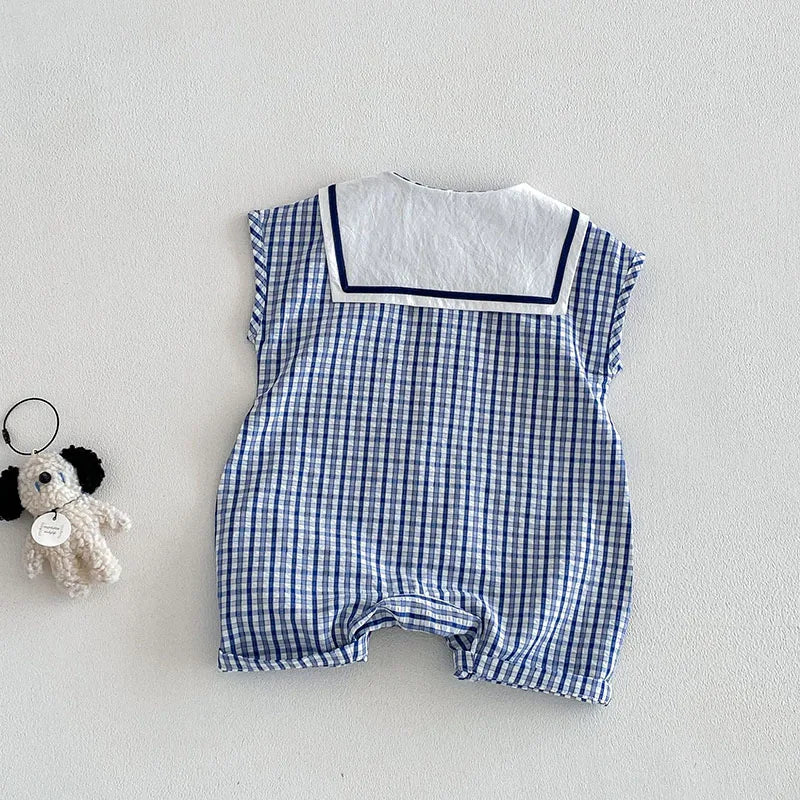 Checkered Bear Jumpsuit