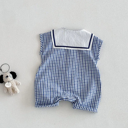 Checkered Bear Jumpsuit