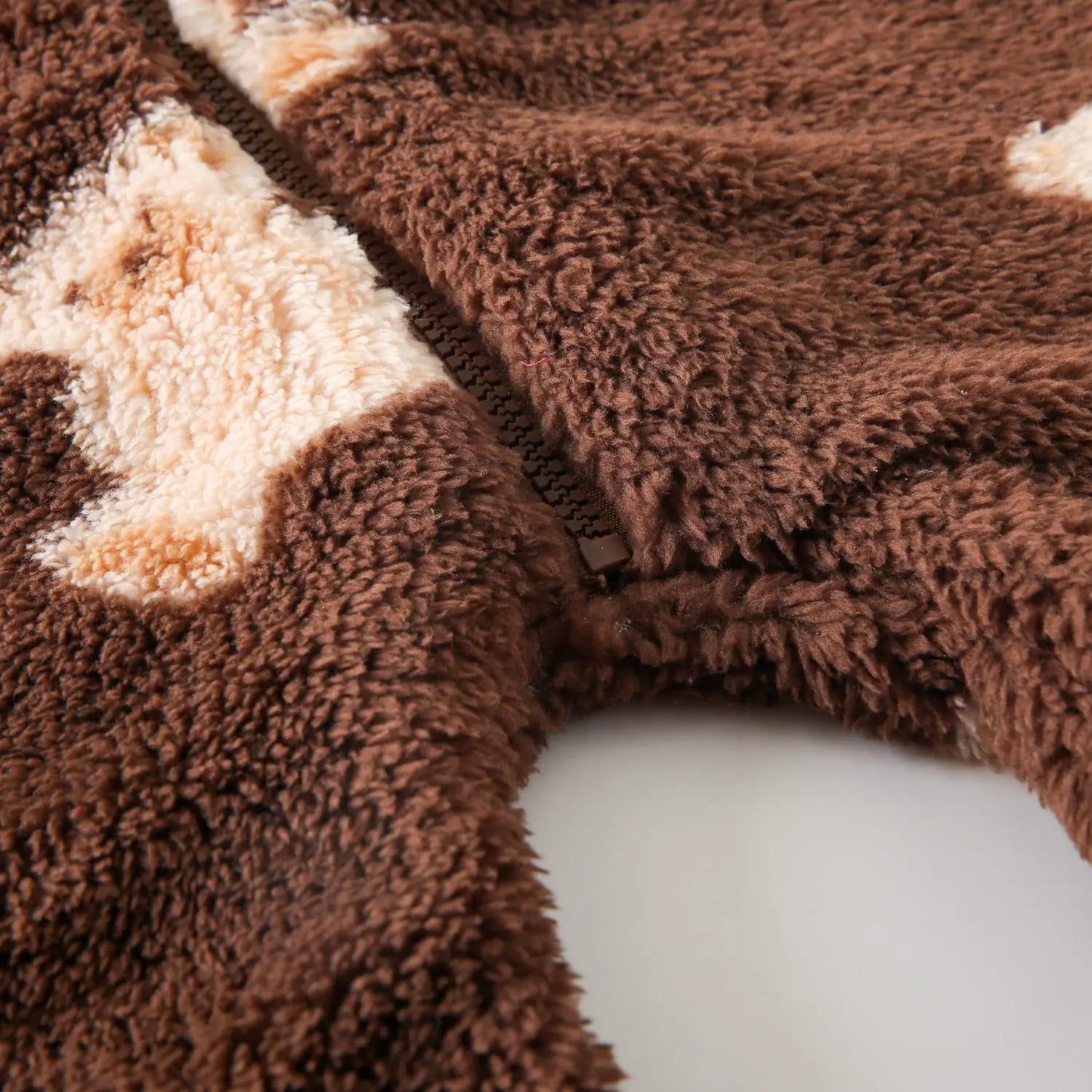 Teddy Bear Fleece Hooded Jumpsuit