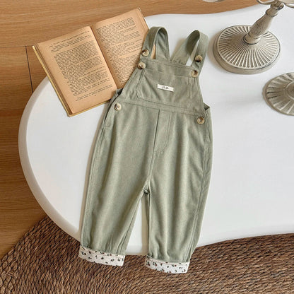 Flower Leg Overalls Jumpsuit