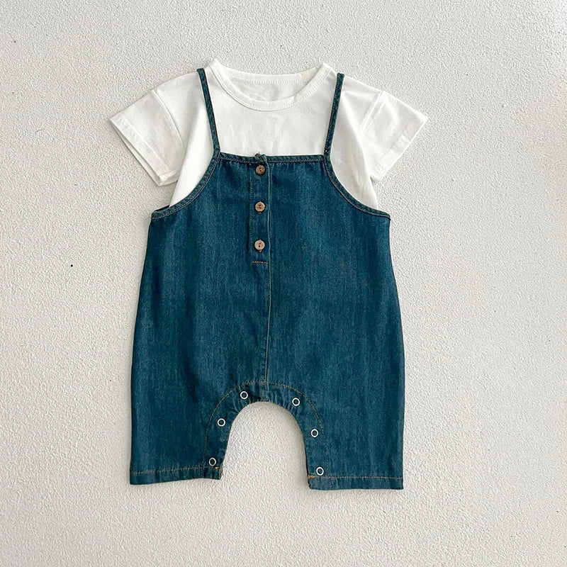 Denim Romper Outfit