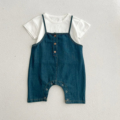 Denim Romper Outfit