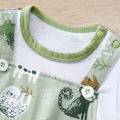 Animal Zoo Print Romper Jumpsuit
