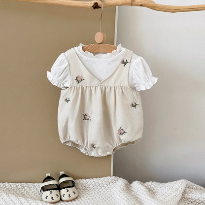 Floral Embroidered Camisole Set
