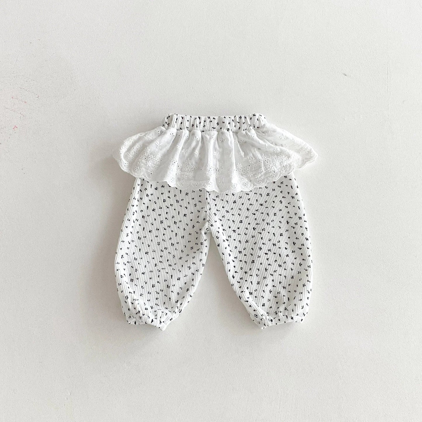Lace Ruffle Lounge Pants
