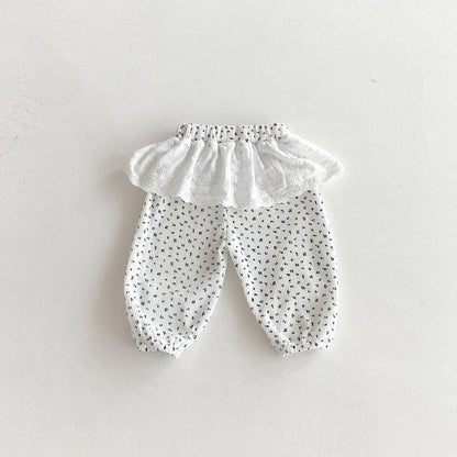 Lace Ruffle Lounge Pants