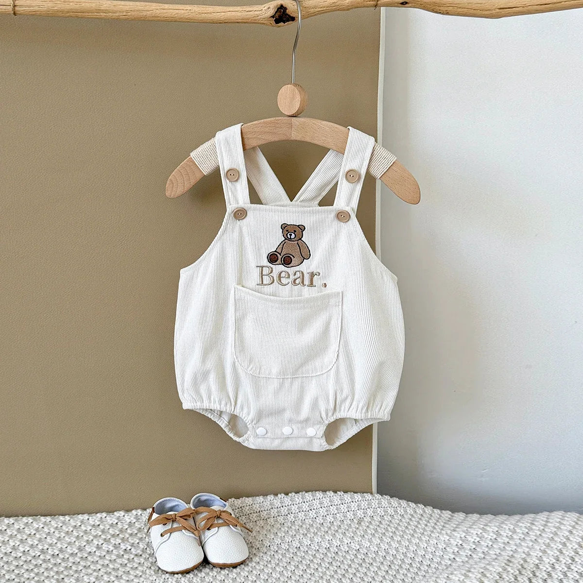 Corduroy Teddy Bear Romper