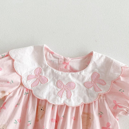 Bunny Rabbit Ribbon Romper