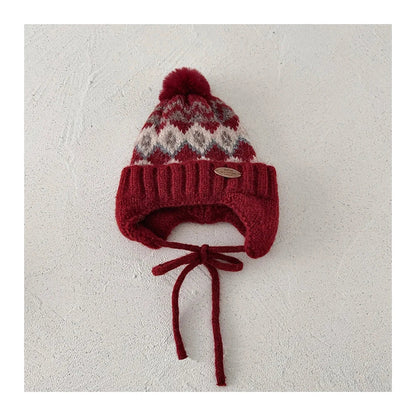Diamond Grid Fleece Hat