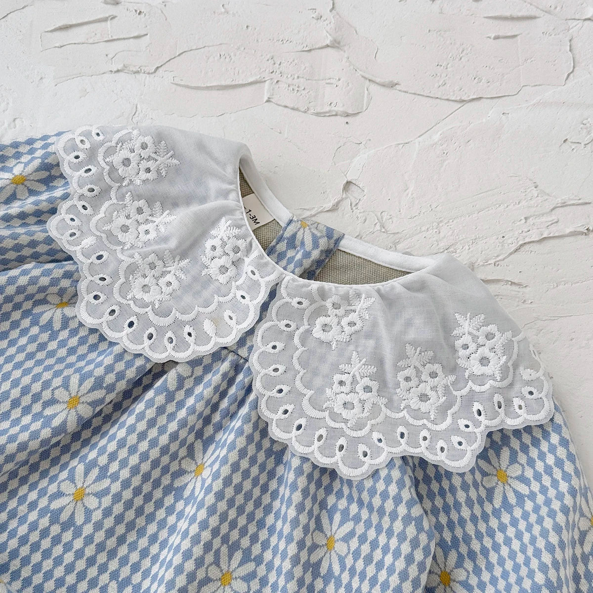 Lace Floral Doll Collar Romper