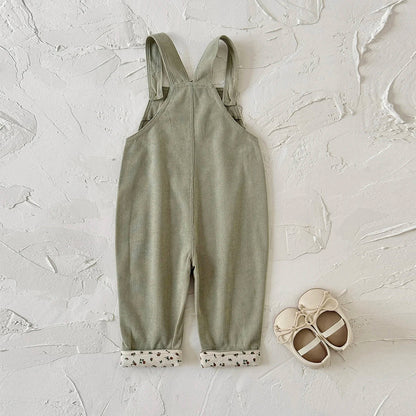Flower Leg Overalls Jumpsuit