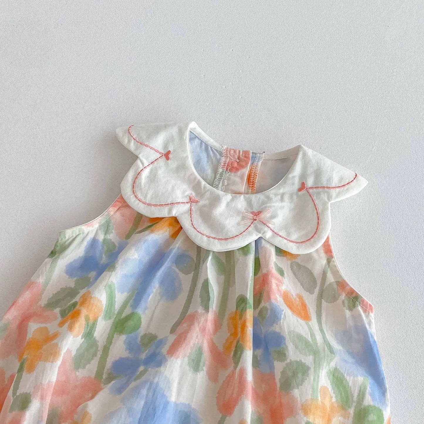 Tulip Petal Neck Romper