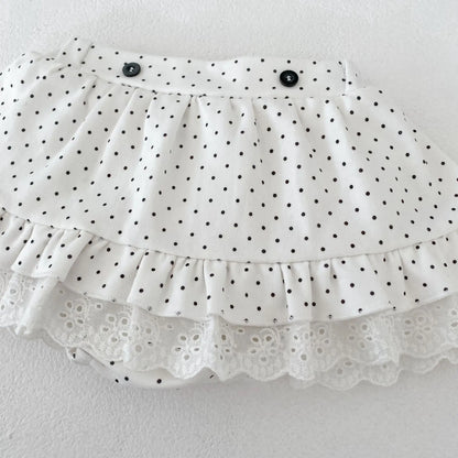Polka Dot Top and Skirt Set