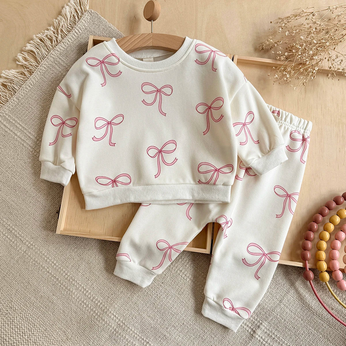 Bow Print Jogger Set