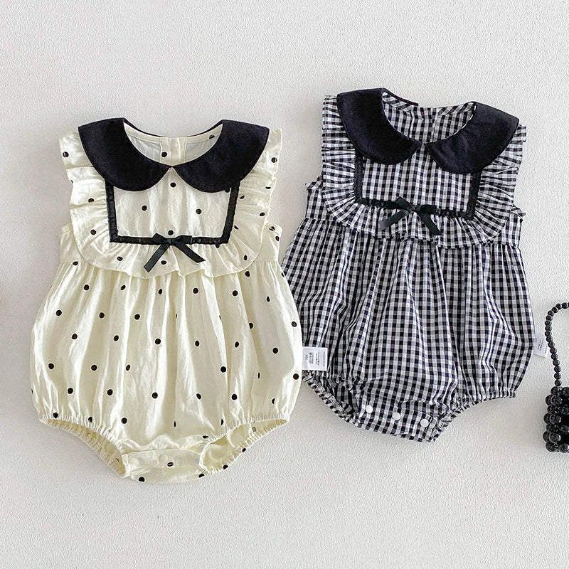 Sleeveless Square Top Romper