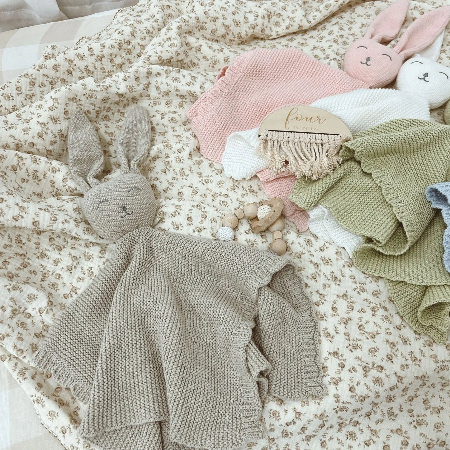 Knitted Rabbit Comfort Toy