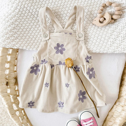 Corduroy Flower Dress