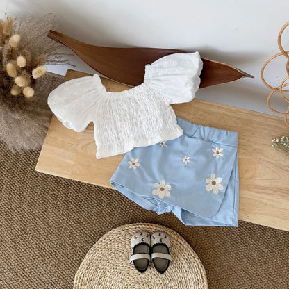 Flower Patchwork Skirt Set