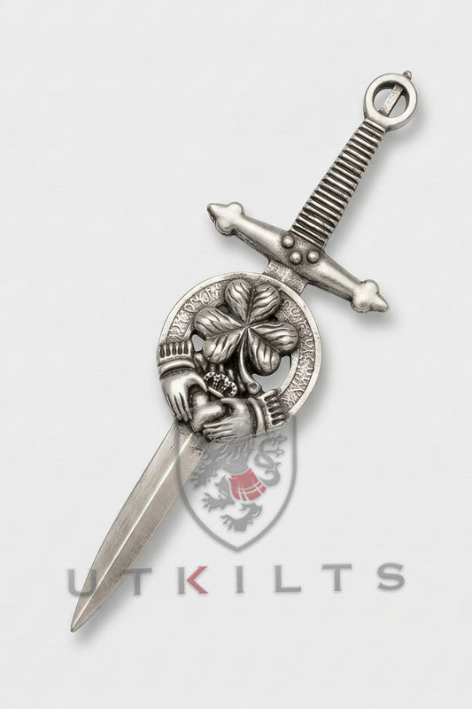 Kilt Pin – Inverloch, Irish Shamrock Crest