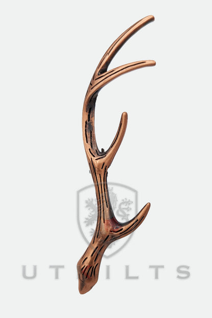 Kilt Pin – Inverloch, Stag Antler Copper Finish