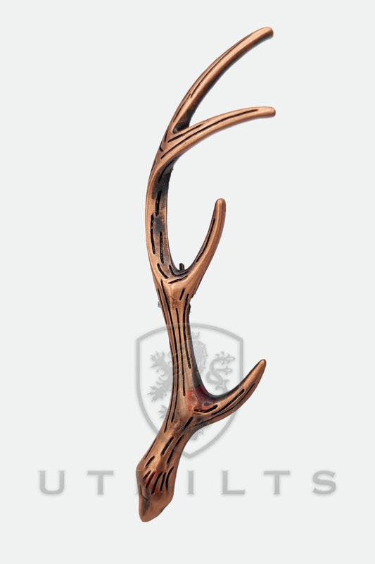 Kilt Pin – Inverloch, Stag Antler Copper Finish